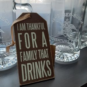 4 - 20 oz. Beer Mugs Anhauser Busch adventure park
